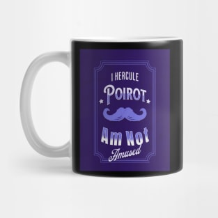 Poirot Is Not Amused - Blue Palette Mug